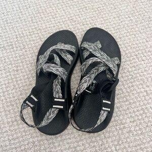 black & white printed Chacos - only worn once!